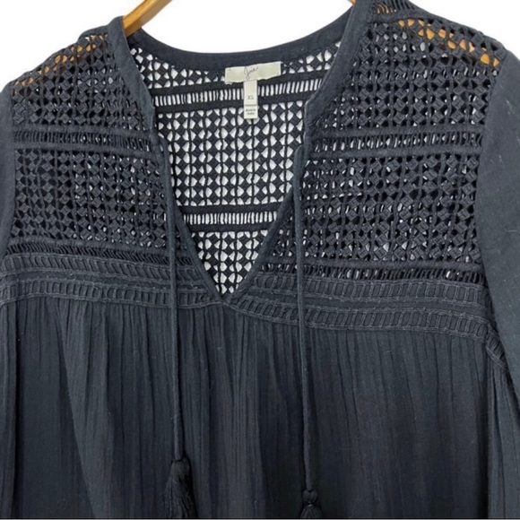 JOIE a Almanor Crochet Boho Tassel Top XS - Picture 5 of 10